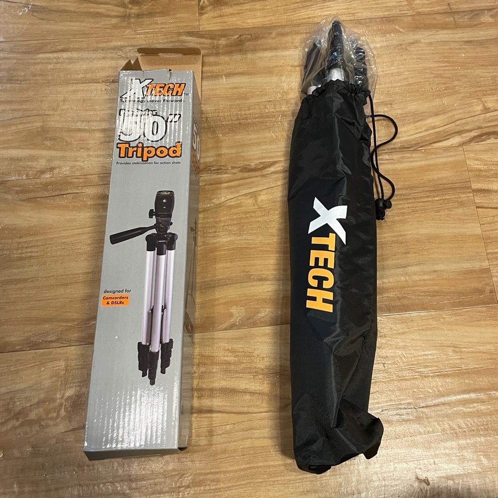 XTech XH50TRS 50-Inch Pro Series Tripod, Open Box, New, For Camcorders/DSLRs